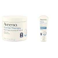 Aveeno Eczema Therapy Itch Relief Balm with Colloidal Oatmeal & Ceramide for Dry Itchy Skin & Eczema Therapy Daily Moisturizing Cream for Sensitive Skin