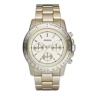 Fossil Men's Champagne Aluminium Chronograph Stella Watch - Ch2708
