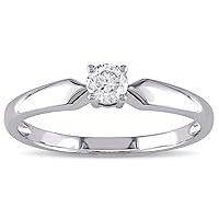 Round Cut 1.00Ct, VVS1 Clarity, Moissanite Diamond, Solid 925 Sterling Silver Ring, Promise Ring, Engagement Ring, Wedding Gift, Party Fancy Jewelry