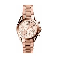 Michael Kors Bradshaw Women's Chronograph Watch with Stainless Steel or Leather Strap