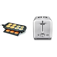 BELLA Electric Griddle (Copper/Black) and 2 Slice Toaster