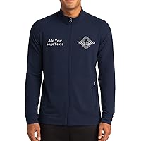 INK STITCH Men St560 Custom Embroidery Add Logo Texts Sport-Wick ® Flex Fleece Full-Zip Jackets