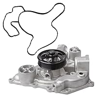 KEYOOG Engine Water Pump Kit w/Gasket AW6653 (For 5.7L/6.4L) Compatible With 2011-2020 Chrysler 300 [ Dodge Challenger, Charger, Durango ] 11-20 Jeep Grand Cherokee (OE# 53022340AC 5038677AD)