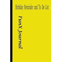 Birthday Reminder and TO DO LIST: FunX Journal