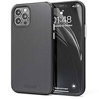Crave iPhone 12, iPhone 12 Pro Case, Dual Guard Protection Series Case for iPhone 12/12 Pro (6.1 inch) - Black