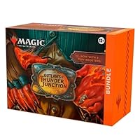 Magic: The Gathering - Outlaws by Thunder Junction Bundle - 9 Play Booster, 30 Country Maps + Exclusive Accessories