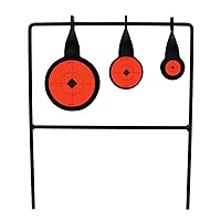 Birchwood Casey World of Targets Easy-to-Use Durable Steel Spinner Target with High Visibility Target Spots for Maintenance-Free Rifle/Handgun Shooting