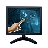 8'' inch PC Display 1024x768 4:3 Full View IPS Built-in Speaker Metal Shell Four-Wire Resistive Touchscreen Monitor for Industrial Medical Equipment, with HDMI-in VGA USB Ports W080MT-262R