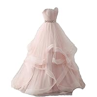 Ruffles Prom Dresses 2020 Sweetheart Wedding Ball Gown