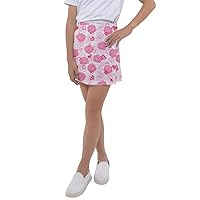 PattyCandy 2-13 YRS Old Kids Skort Love Rainbow Valentine Peace Spring Floral Patterns Girls Tennis Skirt