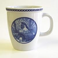 Garden Bird Mugs Blue Neck Porcelain Mug For all Dog Lovers Size 4.2 inches