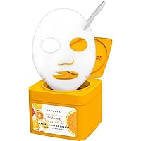30 Sheet Quick Daily Routine Brightening Vitamin-C, Aloe Vera Clensing Facial Mask Sheets