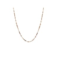 10K Solid Gold 2.0MM Diamond Cut Mirror Chain Necklace or Anklet - Unisex Sizes 10