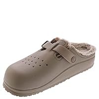 Skechers Foamies Cali Breeze 20 Lined Cozy Chic Clog Womens Slip On 7 BM US Taupe