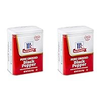 McCormick Pure Ground Black Pepper, 6 Oz (Pack of 2)