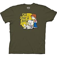 Ripple Junction Schoolhouse Rock Men's Short Sleeve T-Shirt I'm Just a Bill on Capitol Hill Nostalgia Officially Licensed