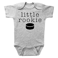 Hockey Onesie, LITTLE ROOKIE - HOCKEY, Baby Onesie, Unisex Baby Clothes, Kids Onesie, Short Sleeve Romper, Infant