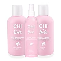 CHI x Barbie Dream Pink Kit - Includes CHI x Barbie Dream Pink Moisture Therapy Shampoo, Moisture Therapy Conditioner and Thermal Heat Protectant