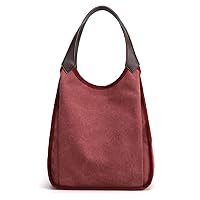 Shoulder Handbag for Women Fashion Canvas Hobo Tote Bag Casual Crossbody Purses