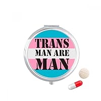Trans Man Support LGBT Transgender Pill Case Pocket Medicine Storage Box Container Dispenser