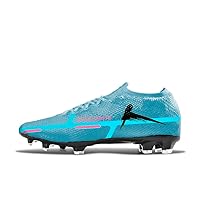 Mens Athletic Soccer Shoes Training Firm Ground Football Soccer Zoom Boots Outdoor Lightweight Breathable Cleats Waterproof Football Sneaker