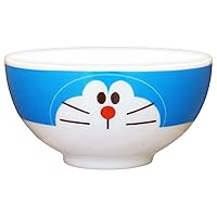 Kaneshotouki 007120 01. Doraemon Ceramic Rice Bowl, Approx. 4.3 inches (11 cm), Face Up, Made in Japan
