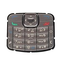 Repair Replacement Parts Mobile Phone Keypads Housing with Menu Buttons/Press Keys for Nokia N70(Silver) Parts (Color : Silver)
