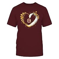 FanPrint Bethune-Cookman Wildcats - Heart Shape - Nana - University Team Logo Gift T-Shirt