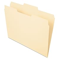 File Folders, Letter Size, Manila, 1/3 Cut, 100/BX (752 1/3-2)