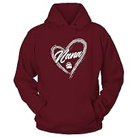 FanPrint Montana Grizzlies - Heart Shape - Nana - University Team Logo Gift T-Shirt