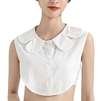 Fake Collar Detachable Half Shirt Blouse False Doll Collar Elegant Design for Women Girls