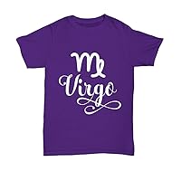 Virgo Zodiac Plus Size Women Men Tops Tees T-Shirt Unisex Purple 3XL 4XL 5XL