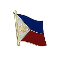 Philippine Flag Lapel Pin - Philippines Filipino Flag Brooch