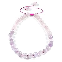 Semi Precious Stone Necklace Gemstone Beads Luxury Hand-knotted Womens Necklace Handmade- AqBeadsUk