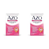 AZO Dual Protection | Urinary + Vaginal Support* | Prebiotic Plus Clinically Proven Women's Probiotic | Starts Working Within 24 Hours | Non-GMO | 30 Count (Pack of 2)