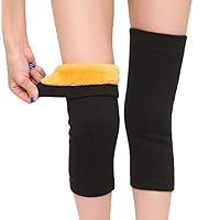 Unisex Thicken Fleece Lined Thermal Knee Warmers Leg Warmers Sleeve Knee Brace Knee Support Pads