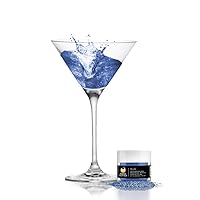 Brew Glitter - Blue (4g 1x Shaker Jar) | Vibrant Edible Glitter for Beer, Cocktails and Mocktail Beverages!