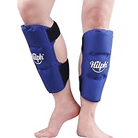 Hilph Shin Splint Ice Pack Wrap for Calf Pain Relief, 2 Packs Shin Gel Hot Cold Pack with Adjustable Strap for Leg Elbow Injuries, Swelling, Bruises and Sprains, Flexible Ice Pack for Runners