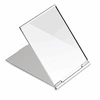 G2PLUS Portable Folding Vanity Mirror，Single Side Travel Shower Shaving Mirror, 4.5'' x 3.15'' x 0.1'' Small Folding Mirror for Travel, Bathroom, Makeup, Beauty, Grooming