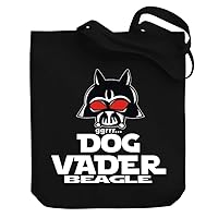 DOG VADER Beagle Canvas Tote Bag 10.5