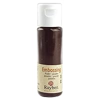 Rayher Embossing Powder 20 ml Bottle 552 Dark Brown, Covering Dark Brown