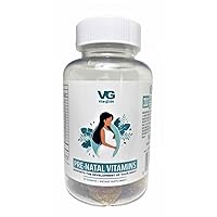 VitaGlobe Prenatal Vitamin Gummy - Womens Multivitamin for Healthy Growth and Brain Development with Vitamin A, D E, B6, Folate and Biotin, 60 Count
