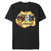 Fifth Sun Lego Ninjago Ninja Explosion Young Men's Short Sleeve Tee Shirt