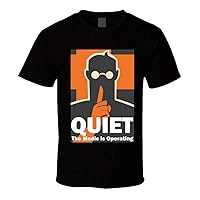 Medic Team Fortress 2 TF2 t-Shirt Quiet Medic is Operating Video Game Shirts Black
