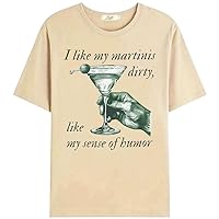 I Like My Martinis Dirty Like My Sense of Humor T-Shirt, Dirty Martini Shirt, Dirty Martini Cocktail Trending T-Shirt
