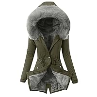 Oversized Faux Fur Hooded Coats Winter Fashion Coats Womens Warm Hooded Jacket Thick Padded Loose Fleece Outerwear