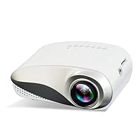 Consumer Portable Mini Projector Support 1080 Supports A Variety of Devices Connected to The Projector HD (Color : White)