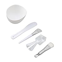 Face Mask Bowl and Brush Set, Silicone Soft Bristle DIY Facial Mask Tool Skincare Kit Skin Scrubber Face Spatula Skin Care Accessories for DIY Clay Mask
