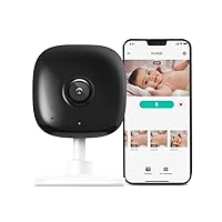 2K QHD Indoor Security Camera, Person/Baby Crying/Motion Detection, 2-Way Audio, 30Ft. Night Vision, Cloud/SD Card Storage(Up to 256 GB), Works with Alexa & Google Home (KC400)