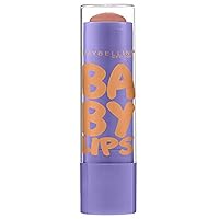 Maybelline New York Baby Lips Moisturizing Lip Balm, Peach Kiss, 0.15 Ounce